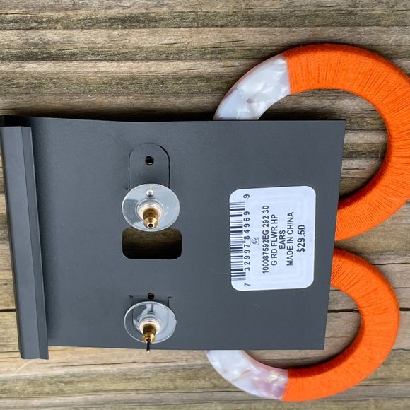 International Concept Earrings Hoops Resin & Wrap Multi Color Women Ear Jewelry - Picture 11 of 15